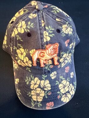 GA Bulldog flower hat